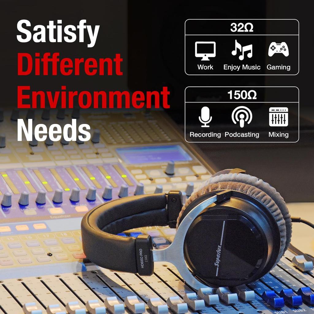 Superlux Закрытые профессиональные мониторные наушники HD660PRO