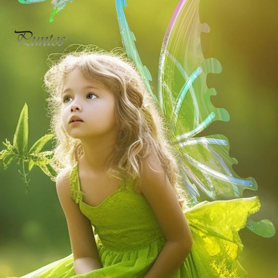 Светодиодные крылья бабочки с музыкой и огнями для девочек, рождественские костюмы фей, регулируемые ремни, рюкзак для больших собак, принцесса-фея