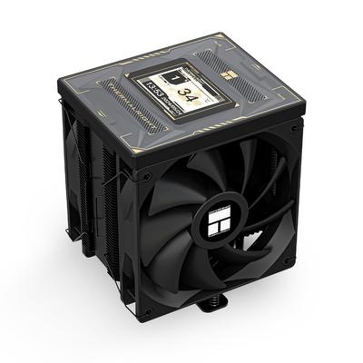 Thermalright Burst Assassin 120 Vision Black Воздушный кулер для процессора 1500 об/мин Настольный процессор 320x240 Разрешение Питание IPS ЖК-дисплей Охлаждение процессора Intel Кулер, Кулер,