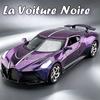 1:32 La Voiture Noire Atlantic Миниатюрная Спортивная Машинка Литая Модель из Сплава Игрушки Звук Свет Оттяжка Двери Открываются Машинки Игрушка для Детей
