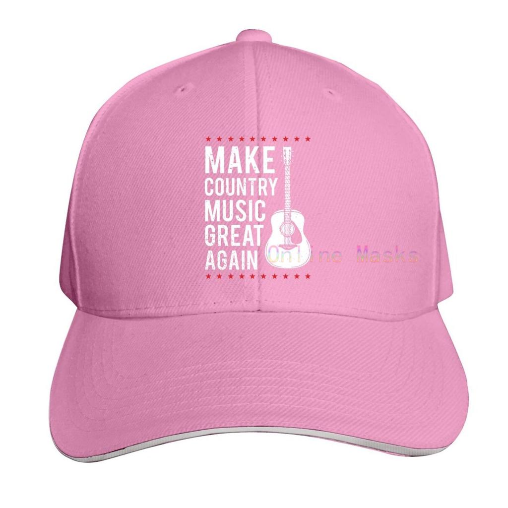 Make Country Music Great Again Hat,Washed Cowboy Baseball Cap Unisex and Women Trucker Hat Dad Cap