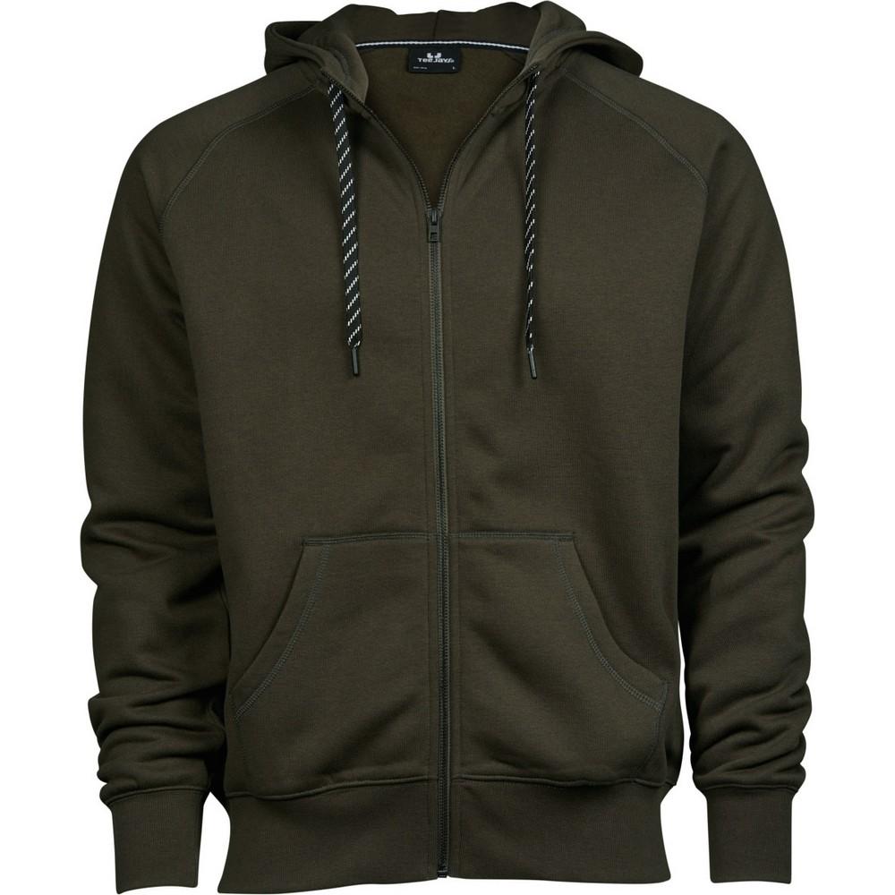 Tee Jays Mens Full Zip Hooded Sweatshirt
