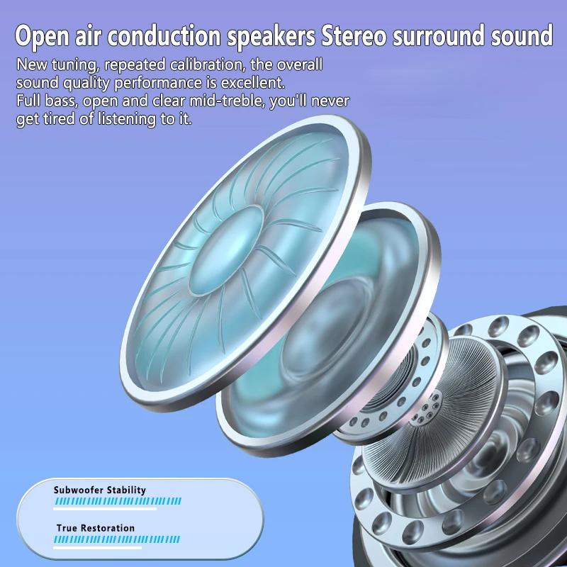 Sports Bluetooth 5.3 Earphones Wireless Headphones Touch Control Headset HiFi Stereo Earbud With Microphone for Huawei Xiaomi