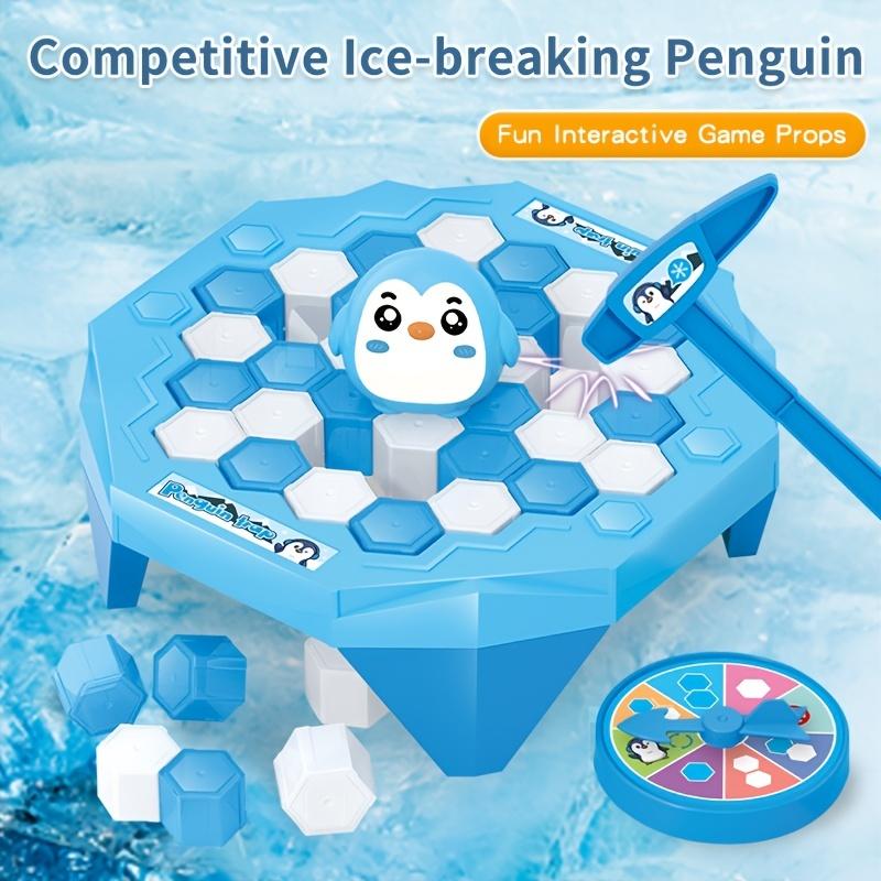 Interactive Penguin Ice Pounding Table Game - Knock Down the Ice Block Wall and Save the Penguins!