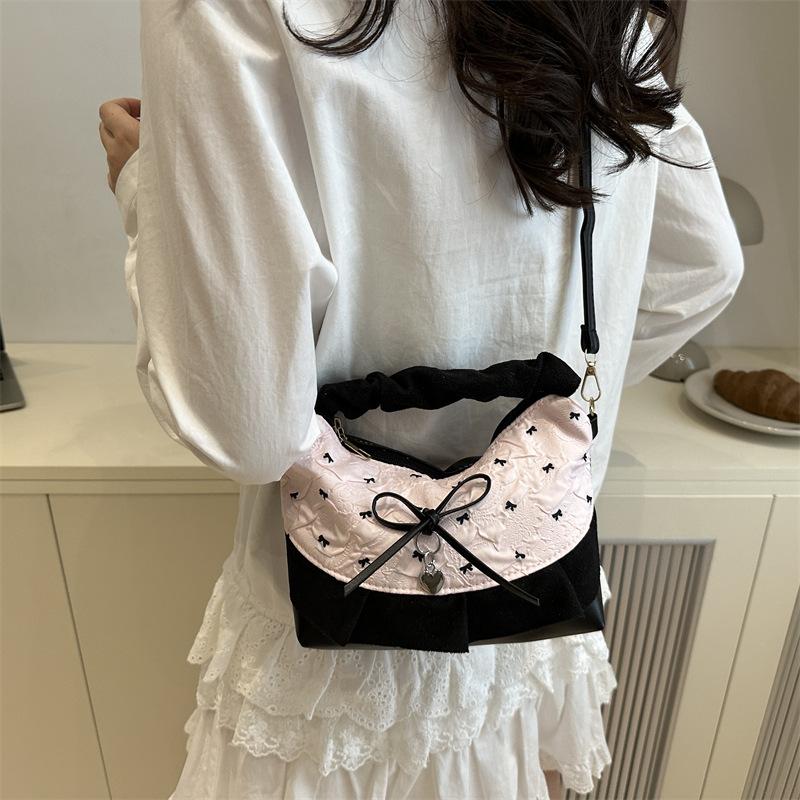 Корейская милая маленькая свежая сумка-мессенджер женская 2025 лето новая ретро красно-синяя контрастная клетчатая сумка-тоут