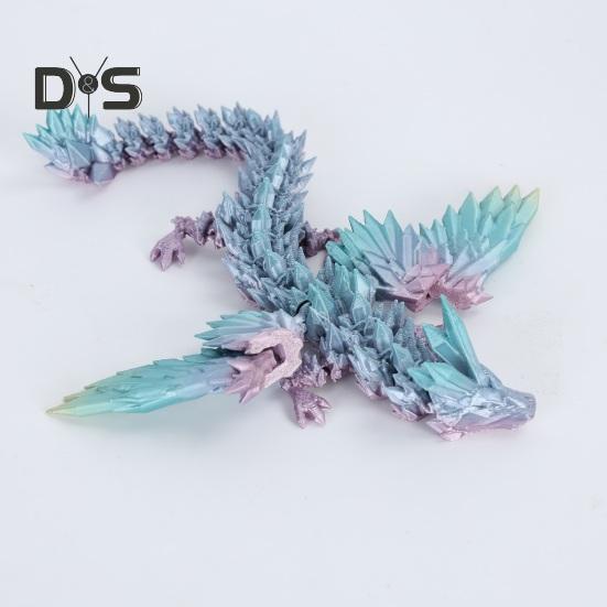 3D печатная фигурка яйца дракона, красочные подвижные соединения, шарнирная модель летающего дракона, игрушка, украшение для рабочего стола, подарки для детей и взрослых