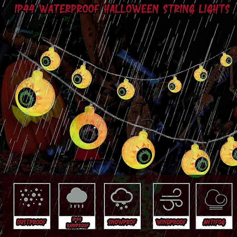 Halloween String Lights, Halloween Decoration Scary Halloween For Party, Yard, Garden Decorations-ghost eye-3 meters 20 lights