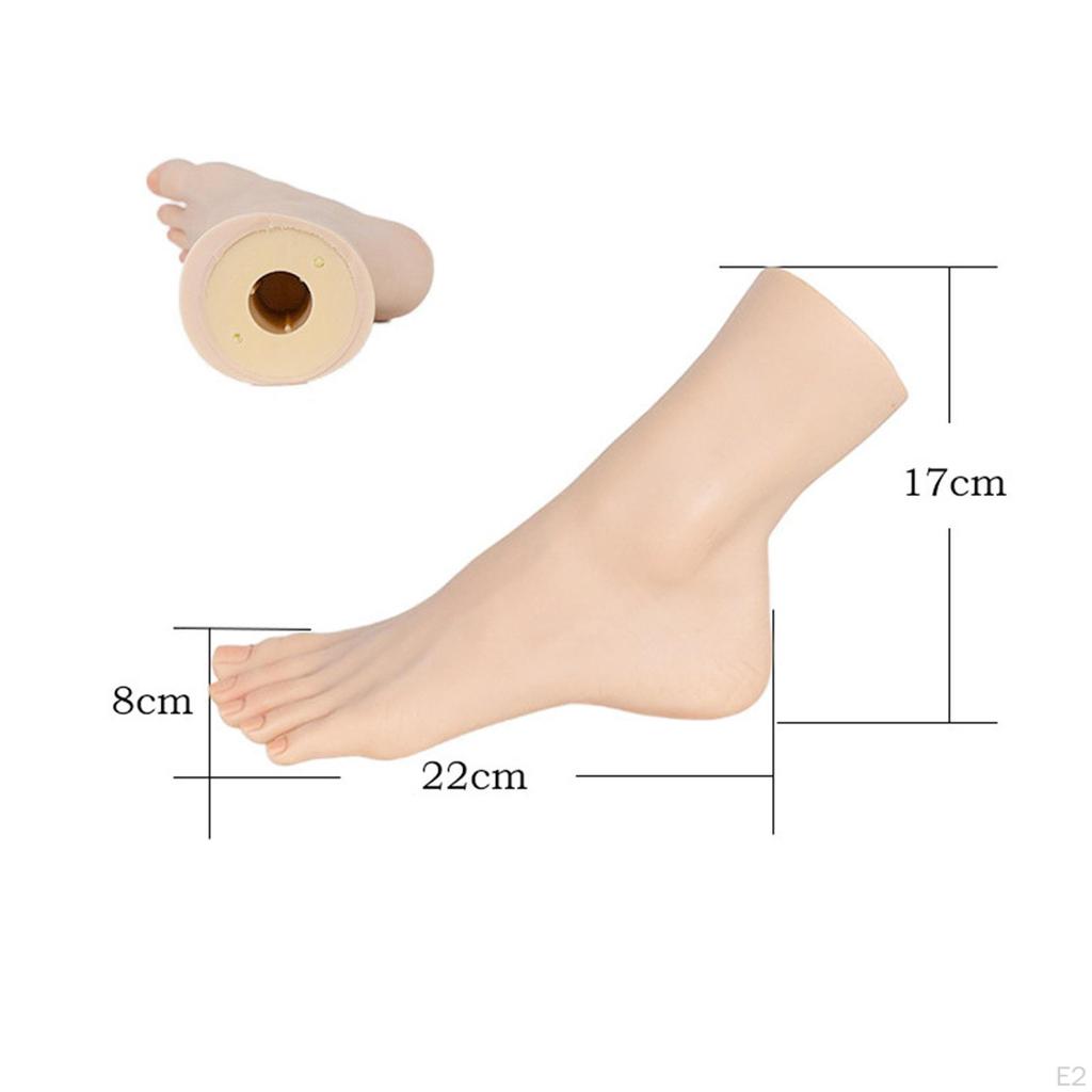 Female Mannequin Feet Display Foot Model Stand Manicure Tool Ankle Bracelet Shoes Sock for