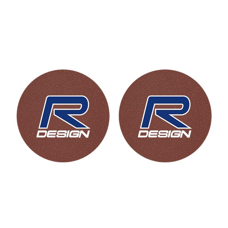 2Pcs Car Coaster Water Cup Mat Non-Slip Pad For Volvo C60 S60 V60 T6 R design XC40 V40 XC V70 XC90 C30 SC60 190h V50 V90 S80 S90