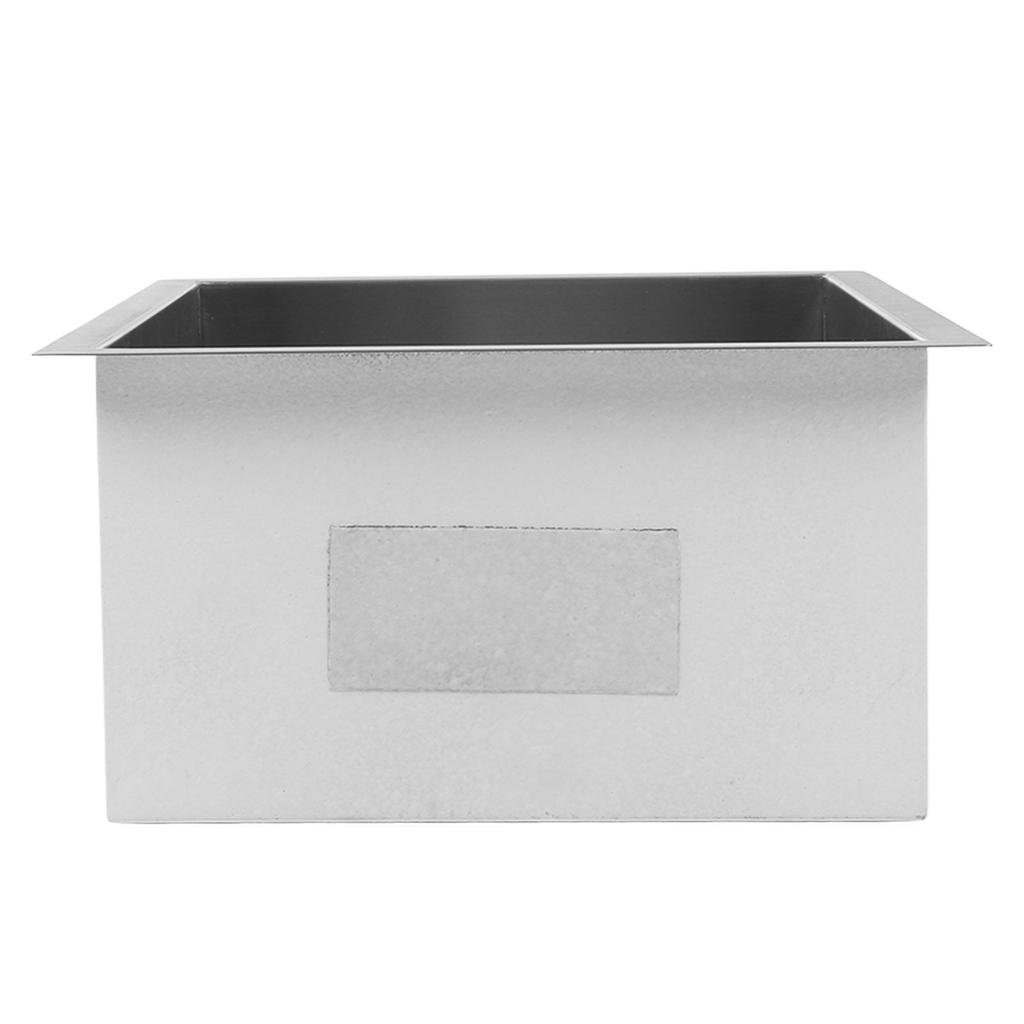 Прямоугольная раковина для RV, нержавеющая сталь, 400x350x203 мм, устойчивая к ржавчине, большая вместимость для Кампе