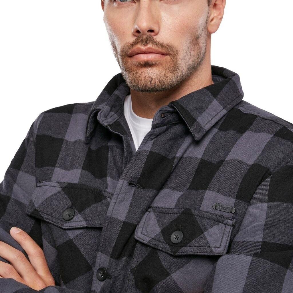 Зимняя куртка Brandit Lumberjacket (9478) black/grey