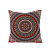 Богемный стиль мандала Полиэстеровая наволочка Квадратная наволочка для диванной подушки Дом