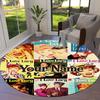 Love Lucy Comics Custom Name Round Area Rug Carpet Rug For Living Room Bedroom Sofa Playroom Decor Nonslip Floor Mat