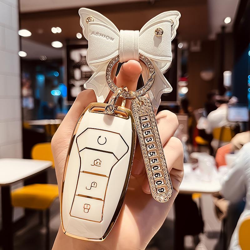 Dedicated Byd Car Key Sleeve YuanProQinplusdmiNew EnergyEVDolphind1Bag