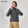 Чжао Цзюнь Женский кардиган на молнии из 100% шерсти, утолщенный