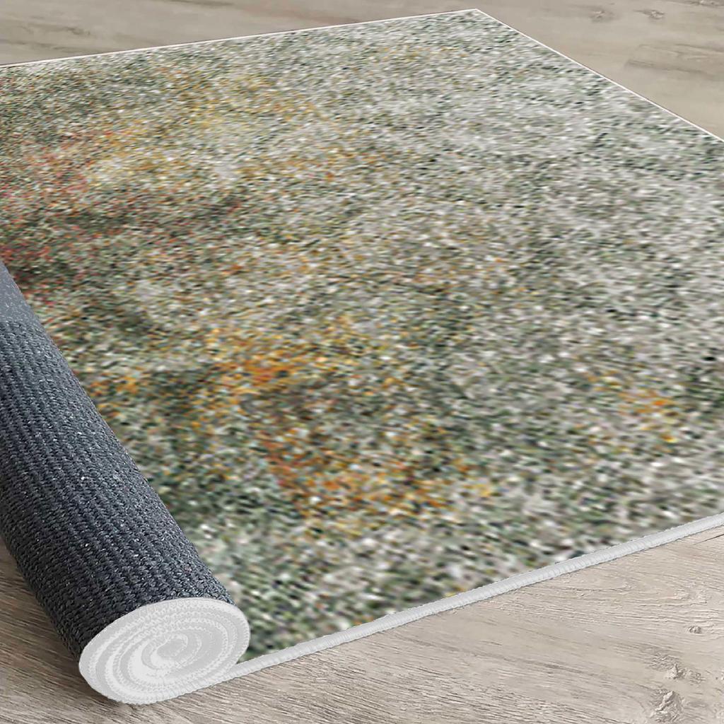 Ковер, Тонко моющийся современный ковер, Коврик с декоративным нескользящим полом