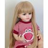 55 см полностью силиконовое платье принцессы Reborn Smile Baby Doll Дети для девочек реалистичные каштановые волосы Soft Touch кукла высокого качества