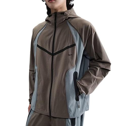 Nike Мужская ветровка Tech Dri FIT с цветными блоками, свободная, IH8462-289