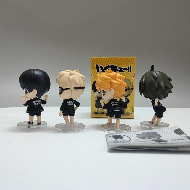 4 шт./лот украшения своими руками спящая мини фигурка Haikyuu 5,5 см Хината Шоё Тобио Кагеяма аниме модель украшения