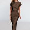 New Spring Women's Elegant Hip-covering Dress Sleeveless Waist-closing Dress