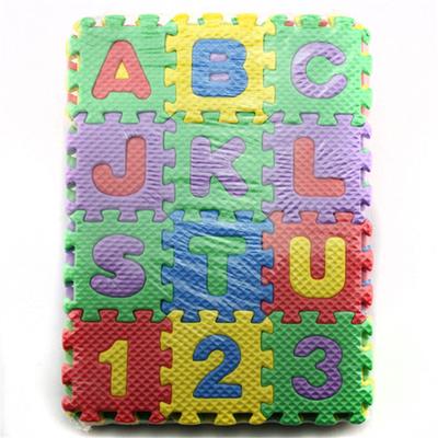 36 Pieces Child Cartoon Letters Numbers Foam Play Puzzle Mat Floor Carpet Rug for Kids Home Decoration