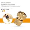 1" Hose To Faucet Quick Connector for Car Wash - Compatible with 2, 3, 4, 6 Point Soft Hoses/Water Guns