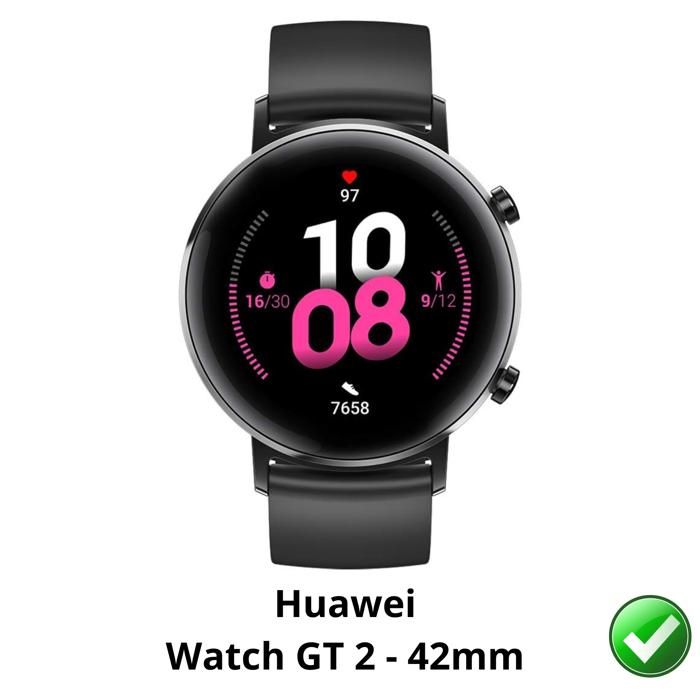 Защитная пленка для Huawei Watch GT2 - 42 мм [Упаковка 6 шт.] Защитная пластиковая пленка Ультратонкая Phonillico