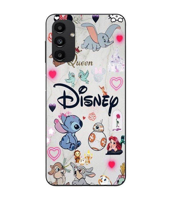 Coque Maniacase Pour Samsung galaxy A13 5g Disney personnages Stitch Ariel Dumbo