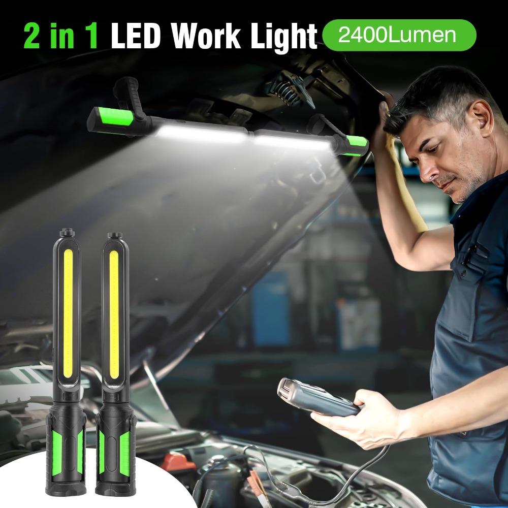 Rechargeable Mechanic Work Light LED Flashlight Underhood Work Light  For Car Repairing/Emergency