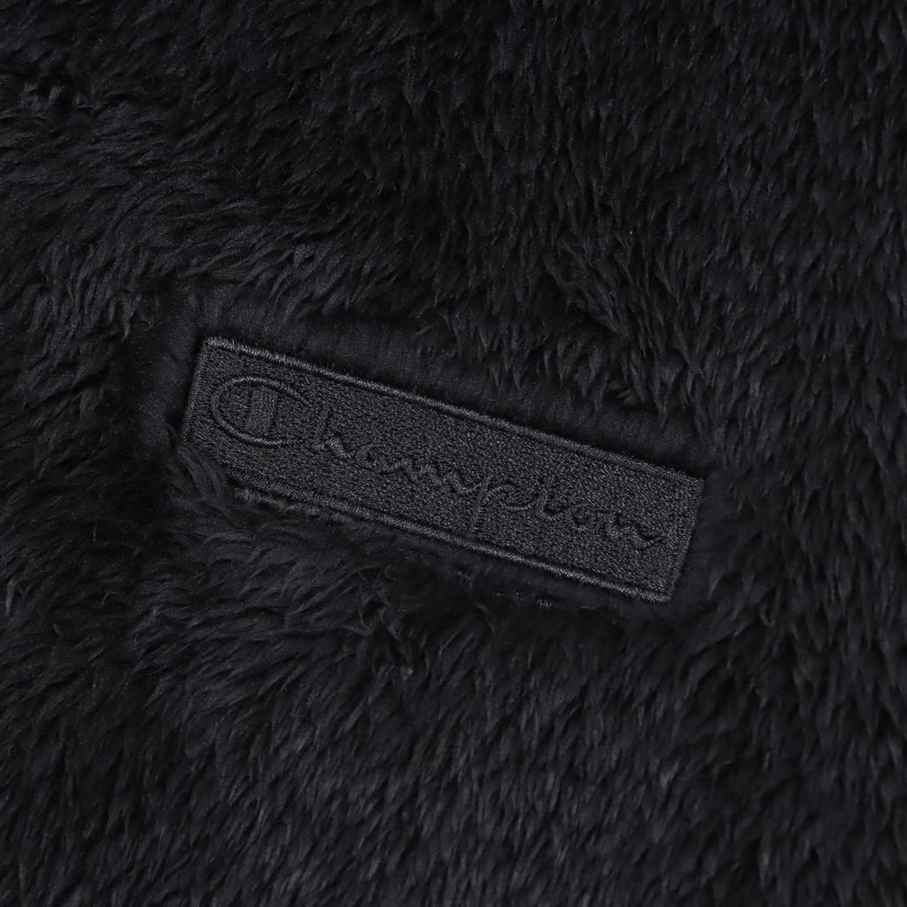 Champion Outerwear Boa Fleece Script Logo Embroidered High Neck Zip Hooded Jacket C3-L616Z-090-L