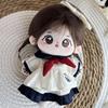 1 set Bow Hair Band Cotton Doll's Dress Whale Pattern Plush Doll Clothes  Children's Gift