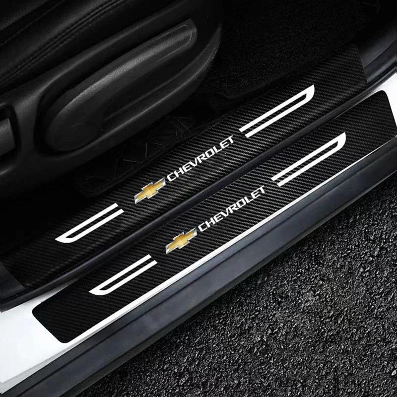 Для Chevrolet Накладки на пороги автомобиля Защитные от царапин Наклейки Cruze Malibu Cavalier Monza Sail Trax Equinox Captiva Lacetti Orlando
