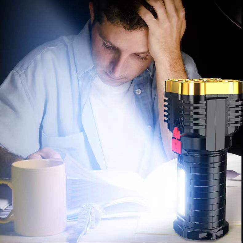 Rechargeable LED Flashlight - Portable, Long-lasting, Super Bright, Multifunctional, Outdoor/Work Light