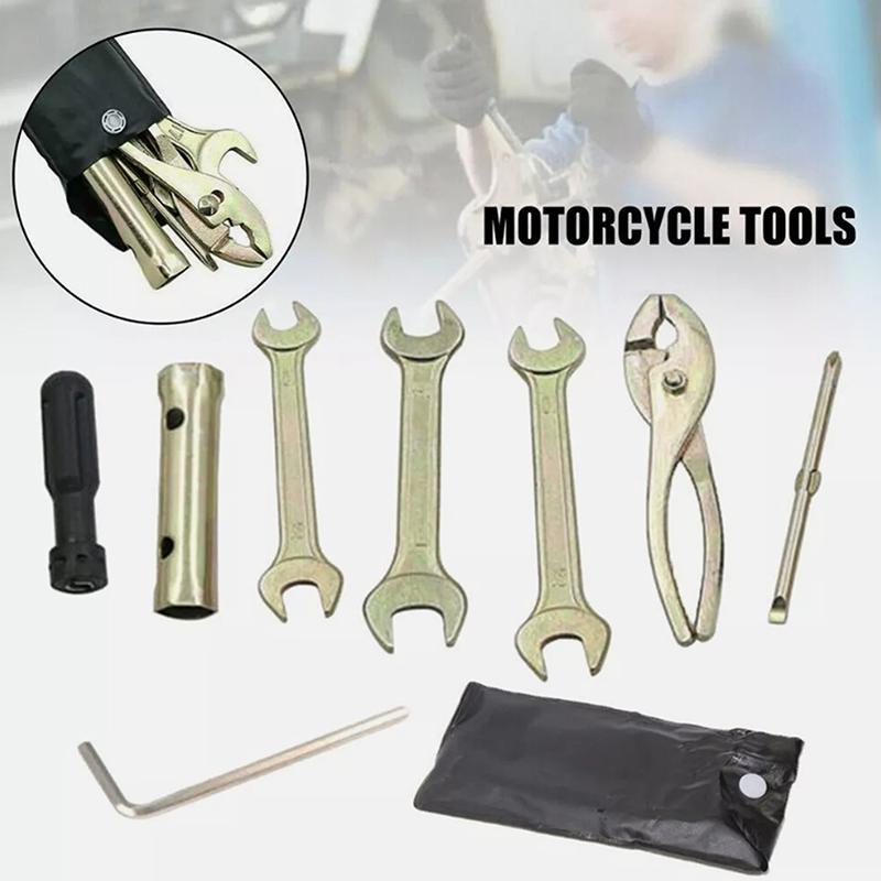 Universal Motorcycle Spark Plug Spanner Wrench Socket Tool Kit Aluminum Alloy Motorcycle Repair Tool Pliers Wrenches Screwdrive