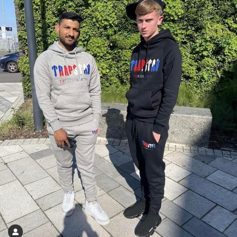 Unisex Streetwear Hooded Sweatshirt Jogger Set Cotton Fleece Lined Winter Outfit Teens