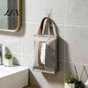 Portable Tissue Storage for Bedroom Hanging Canvas Box, Durable Wall Mounted Paper Towel Foldable Fabric Napkin Holder Dispenser, Easy Refill