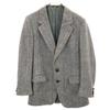 70s 80s Made In USA Vintage Wool Tailored Jacket Gray Men's Used