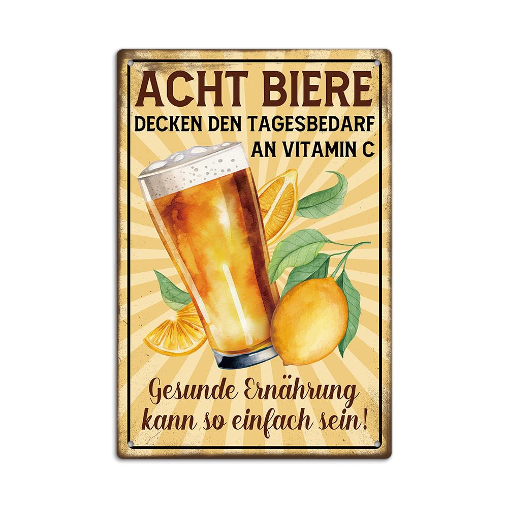 Декор 1 шт. Немецкая винтажная металлическая жестяная вывеска, настенный декор для дома, фермерского бара, паба, клуба, подарок для друзей, 7,9x11,8 дюймов