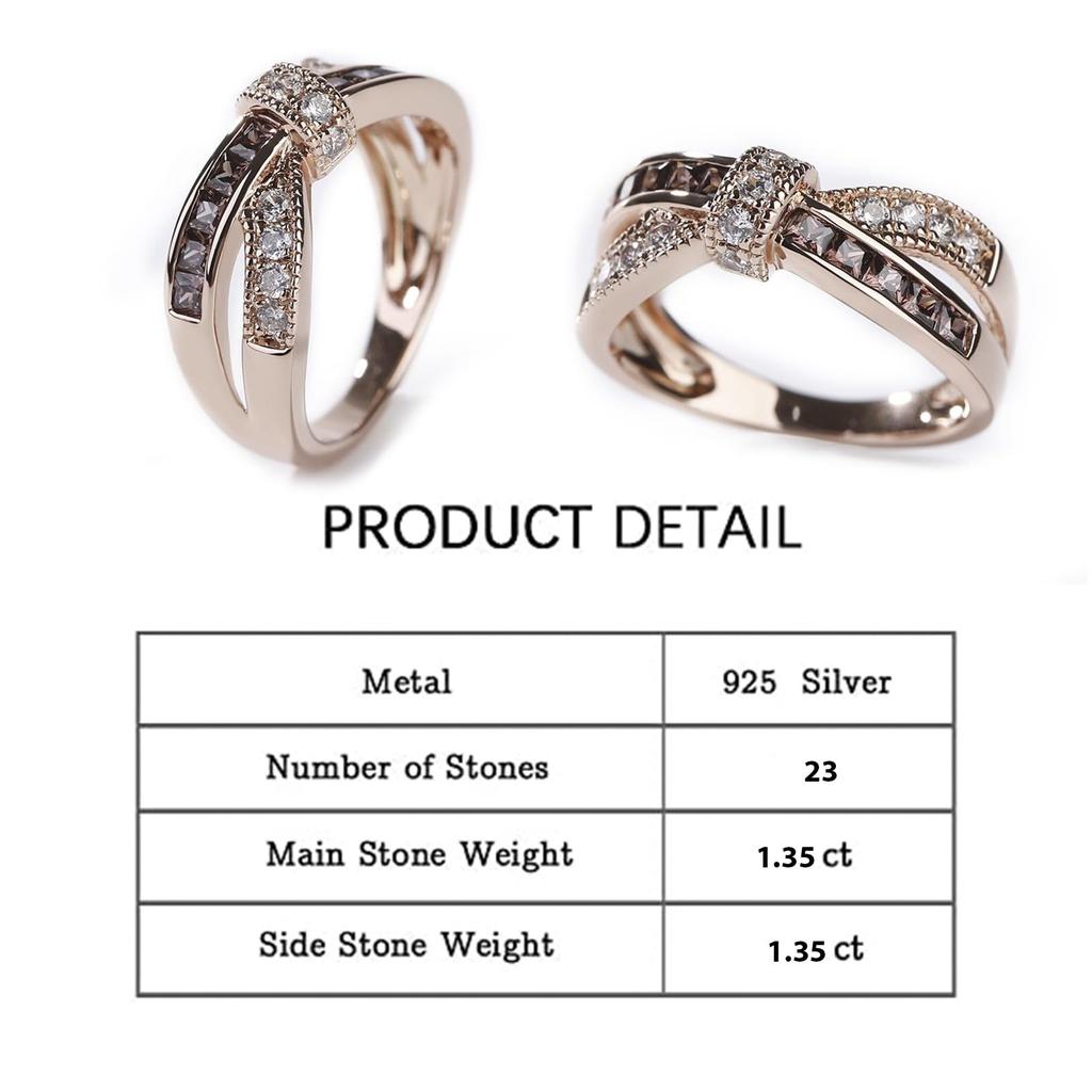 Cross Silver Cubic Hypoallergenic To Engagement Large Small Japanese Comes with Exclusive White Day Gift [Jeulia] Women's Ring, Stylish, Simple,