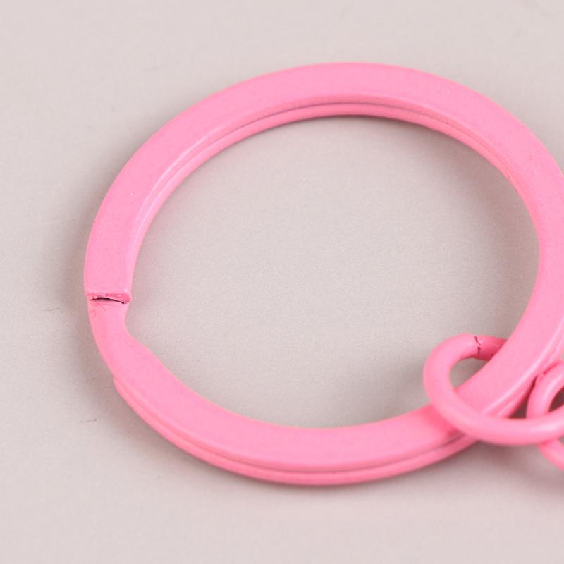 10 шт. 30 мм цветной металлический брелок с соединительными кольцами для самостоятельного изготовления ювелирных изделий брелок для ключей крючки для сумок пряжки аксессуары