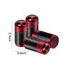 zjvc8 4pcs Car Tire Valve Air Port Stem Cover Caps For Mitsubishi Ralliart ASX Lancer Cross Pajero Fastener Converter Auto Accessories