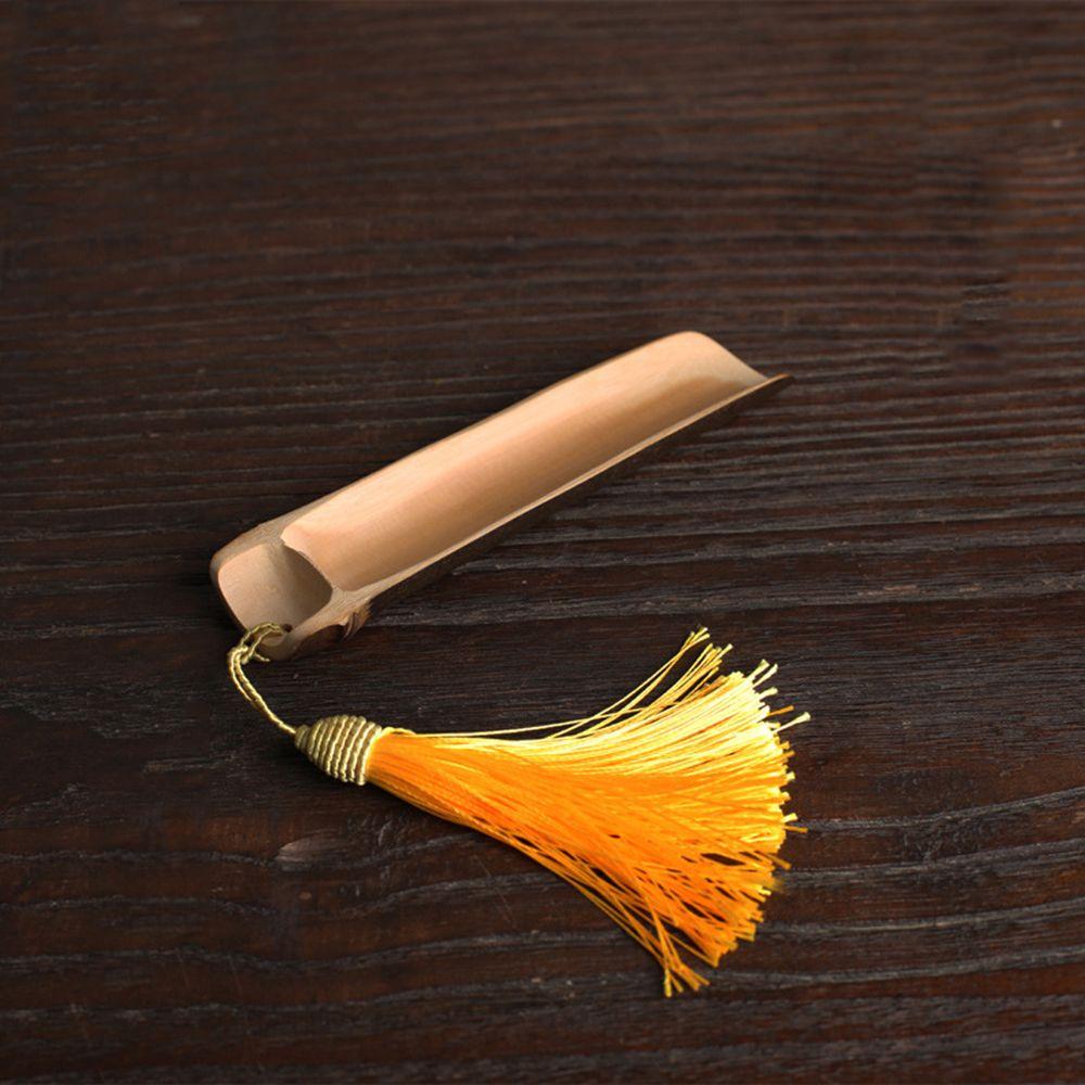 Bamboo High Temperature Resistance Practicality Retro Tea Spatula Teaspoon Tea Set Tea Shovel