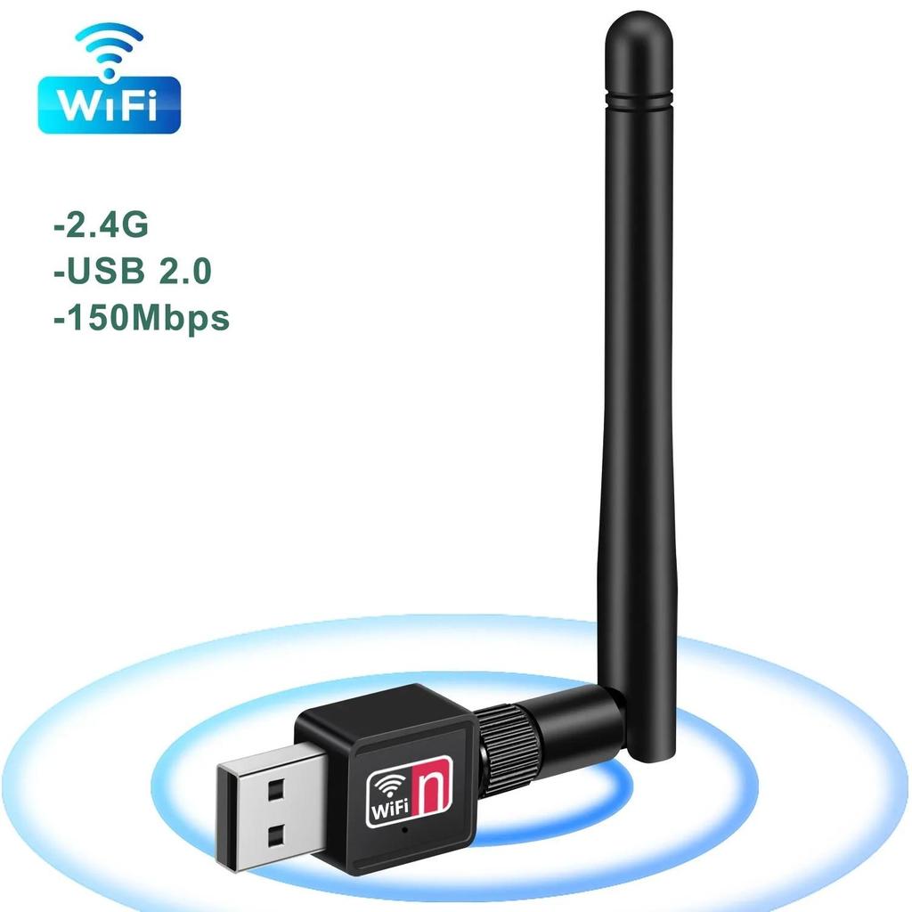 USB-адаптер Wi-Fi, 150 Мбит/с, беспроводная сетевая карта 2,4 ГГц, MT7601, WiFi-приемник, сетевой ключ