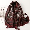 Luxury Cotton Viscose Tassel Scarf for Women Hijab Pashmina Stoles Ombre Zebra Shawl Wraps Female Echarpe Bufandas Femme