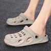 Summer Adult Men's Beach Shoes Waterproof and Non-slip Foot Bag Head Hole Shoes Outdoor Sports Garden Large Size Slippers