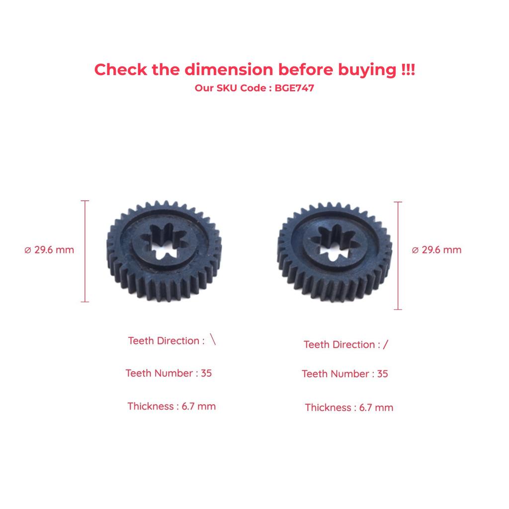 EGE747 Power Seat Back Recline Adjustment Actuator Motor Repair Gear Set for BMW 7 Series E38 1994-2001 5 Series E39 1997-2004