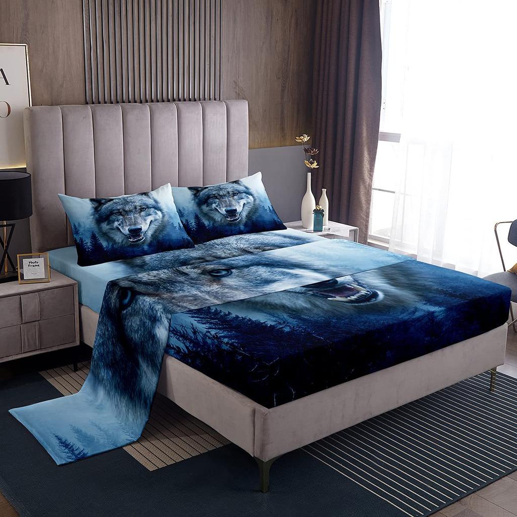 Спорт Бейсбол Узор Простынь Четырехпредметный Постельный Комплект Спальня Комната Общежитие Постельные Принадлежности Декорация