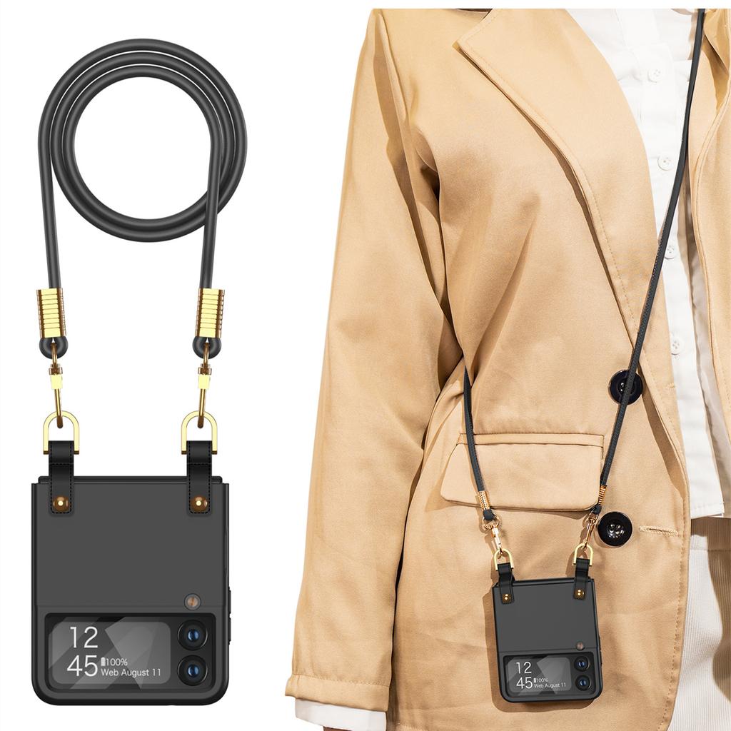 Роскошный портативный защитный чехол на ремешке для Samsung Z Flip 4 для Samsung Galaxy Z Flip 4 5g Flip4 Zflip4, пленка для объектива, капа