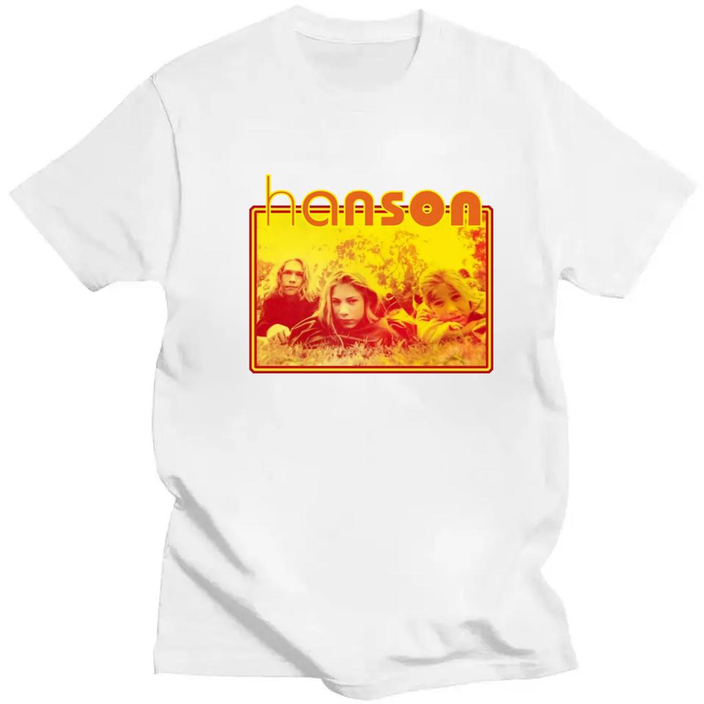 Mmmbop hanson Футболка 90-е классический поп-рок ретро унисекс футболка группы hanson музыкальная группа короткий рукав музыкальный альбом Харадзюку топ
