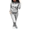 Danmo Fashion Causal Jogging Sweatshirt Clothes Pullover Pant Sets Woman Tracksuit Hoodies+Sweatpants 2-Piece Sets Plus Size